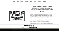 Desktop Screenshot of manayunktimber.com